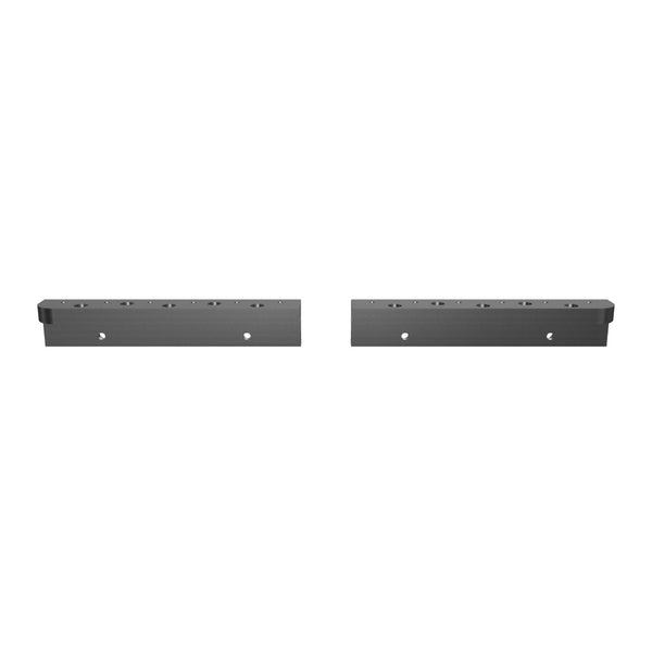 Statorauflagesatz 2teilig OBEN 1524(2x762)x137x129, L-förmig, 10x Stufenbohrung Ø40/26, 2x R63, 2x Stufenbohrung Ø33/22,12x M20