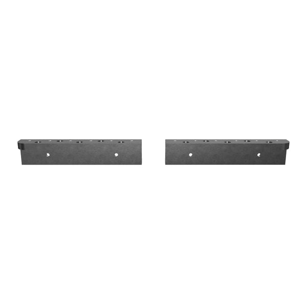 Statorauflagesatz 2teilig UNTEN, 1524(2x762)x160x133, L-förmig, 10x Stufenbohrung Ø40/26, 2x R63, 2x Stufenbohrung Ø33/22,12x M20