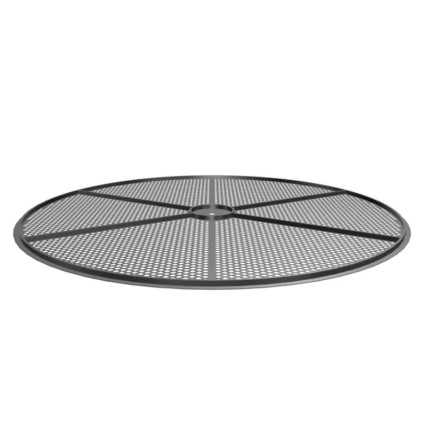 Circular screen Ø1781, sheet thickness t=2, stainless steel, perforation Ø20, pitch 5, reinforced with annular hollow profile, for Sweco screening machine