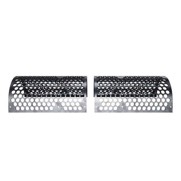 Screen plate 1952x1145, 2-piece set, sheet thickness t=15, perforation Ø60, 18x countersunk Allen bolt holes 20 mm