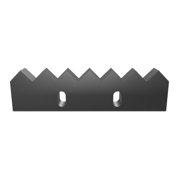 Gegenmesser 279x76x30, 2x Langloch 27x13, 2x Gewinde M16, 6 Zahnkerben für 34er Schneidkrone