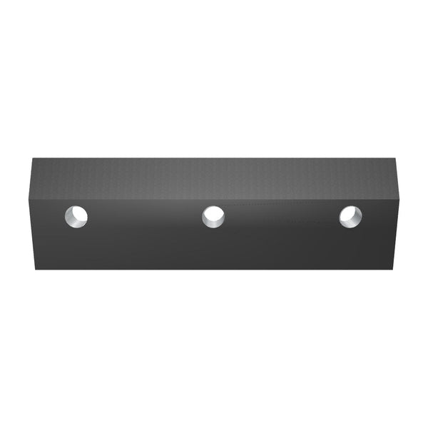 Klemmplatte Rotormesser, 295x90x20, 3x Gewinde M20, einseitig 30° Schräge