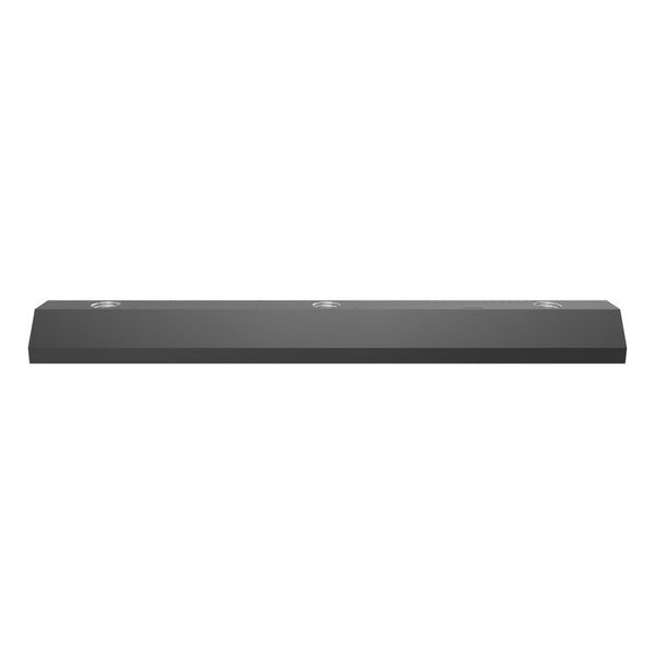 Klemmplatte Rotormesser, 362x58x30, 3x Gewinde M20, 2x längsseitig 45° Schräge
