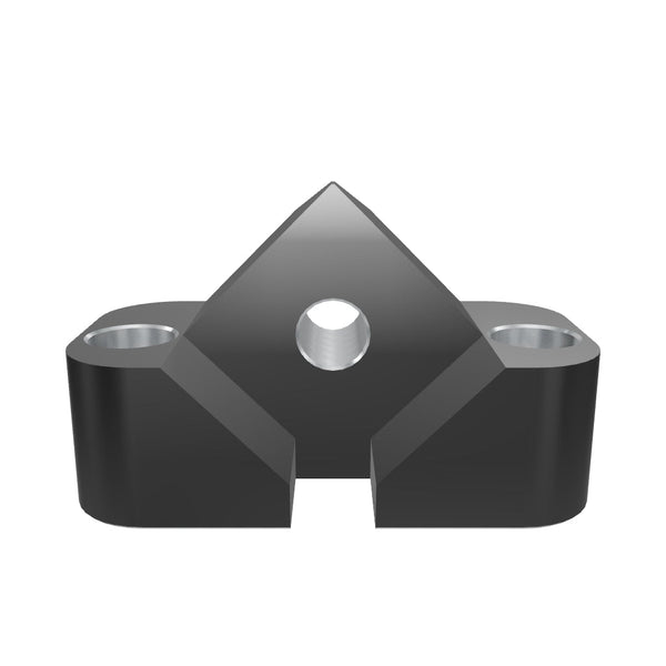 Crown Holder 162x97.5x84, for 70s Zeno cutting crown, 2x mounting holes for M16, 1x mounting hole for M20